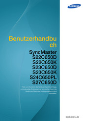 Samsung SyncMaster S27C650D Benutzerhandbuch