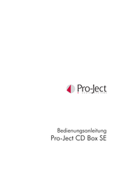 Pro-Ject Audio Systems CD BoxSE Bedienungsanleitung