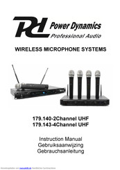 Power Dynamics 179.140-2Channel UHF Gebrauchsanleitung