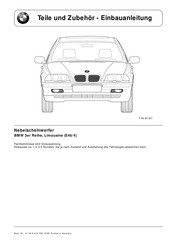 BMW E56/4 Einbauanleitung Und Betriebsanleitung