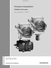 Siemens Sitrans P 7MF4*34 Serie Servicehandbuch
