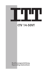 ITT CTV 14-50VT Bedienungsanleitung