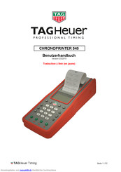 TAG Heuer 545 Benutzerhandbuch