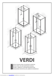Novellini Verdi Aufbau-, Gebrauchs- Und Wartungsanleitung