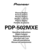 Pioneer PDP502MXE Bedienungsanleitung