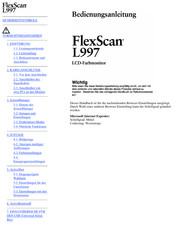 Eizo FlexScan L997 Bedienungsanleitung