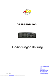 ADJ Operator 192 Bedienungsanleitung