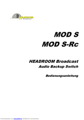 HeadRoom MOD S-Rc Bedienungsanleitung