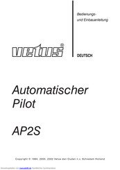 vetus AP2S Bedienungs- Und Einbauanleitung