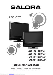 Salora LCD2221TNDVX Bedienungsanleitung