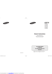 Samsung LE40S8 Bedienungsanleitung