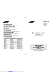 Samsung LE27T5 Bedienungsanleitung