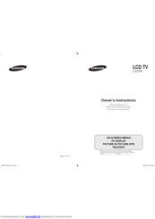 Samsung LE22S8 Bedienungsanleitung