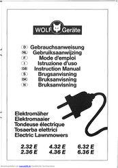 WOLF-Geräte 4.36E Gebrauchsanweisung