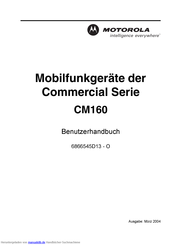 Motorola Commercial Serie CM160 Benutzerhandbuch