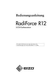 Eizo RadiForce R12 Bedienungsanleitung