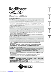 Eizo RadiForce GX550 Gebrauchsanweisung