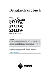 Eizo FlexScan S2233W Benutzerhandbuch