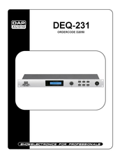 DAP audio DEQ-231 Handbuch