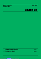 Zanker ZKS 5642 Bedienungsanleitung