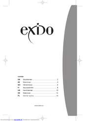 Exido 12210008 Handbuch