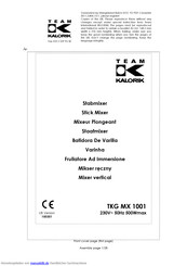 Kalorik TKG MX 1001 Handbuch