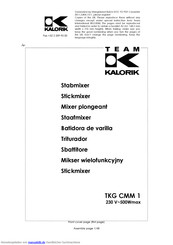 Kalorik TKG CMM 1 Handbuch