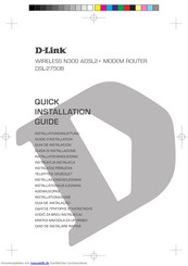 D-Link DSL-2750B Installationsanleitung