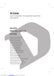 D-Link DFE-528TX Installationsanleitung