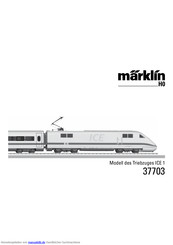 Marklin 37703 Bedienungsanleitung