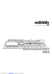 Marklin 37915 Bedienungsanleitung
