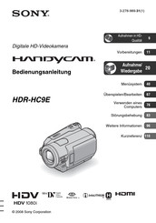Sony Handycam HDR-HC9E Bedienungsanleitung