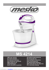 Mesko MS 4214 Bedienungsanweisung