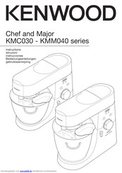 Kenwood KMM040 Major Titanium Bedienungsanleitungen