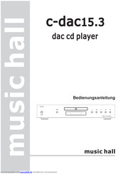 MUSIC HALL c-dac15.3 Bedienungsanleitung