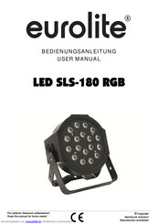 EuroLite SLS-180 RGB Bedienungsanleitung
