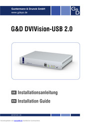 G&D DVIVision-USB 2.0 Series Installationsanleitung