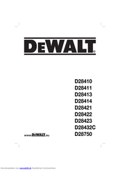 DeWalt D28411 Gebrauchsanweisung