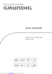 Grundig Multicut Compact Duo MM 5150 Bedienungsanleitung