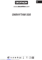 Decathlon ONRHYTHM 500 Handbuch