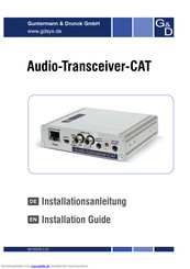 G&D Audio-Transceiver-CAT Installationsanleitung