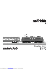 Marklin 81870 Bedienungsanleitung