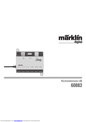 Marklin 60883 Bedienungsanleitung