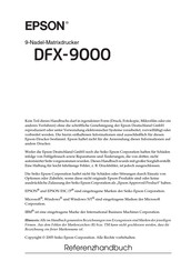 Epson DFX-9000 Handbuch