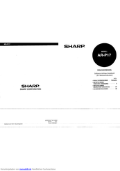 Sharp AR-P17 Handbuch