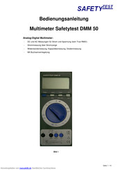 Safetytest DMM 50 Bedienungsanleitung