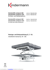 Kindermann Deckenlift compact 120 Montageanleitung