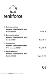 Renkforce Android Quad Core TV Box Bedienungsanleitung