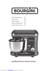 Bourgini 22.5050.00.00 Classic Kitchen Chef Red Gebrauchsanleitung