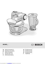 Bosch MUMXL-Serie Gebrauchsanleitung